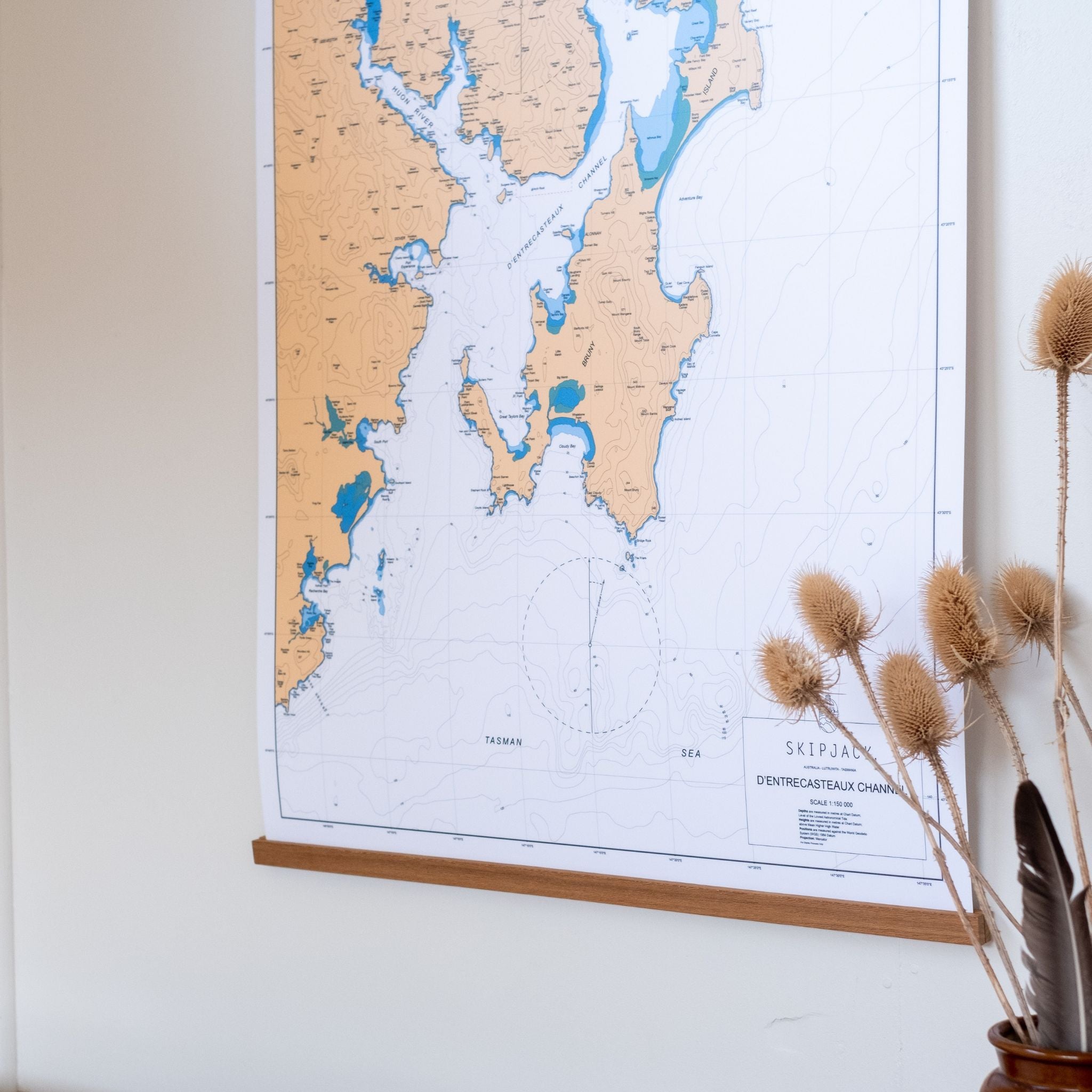 Coastal Map - D'Entrecasteux Channel  - Traditional